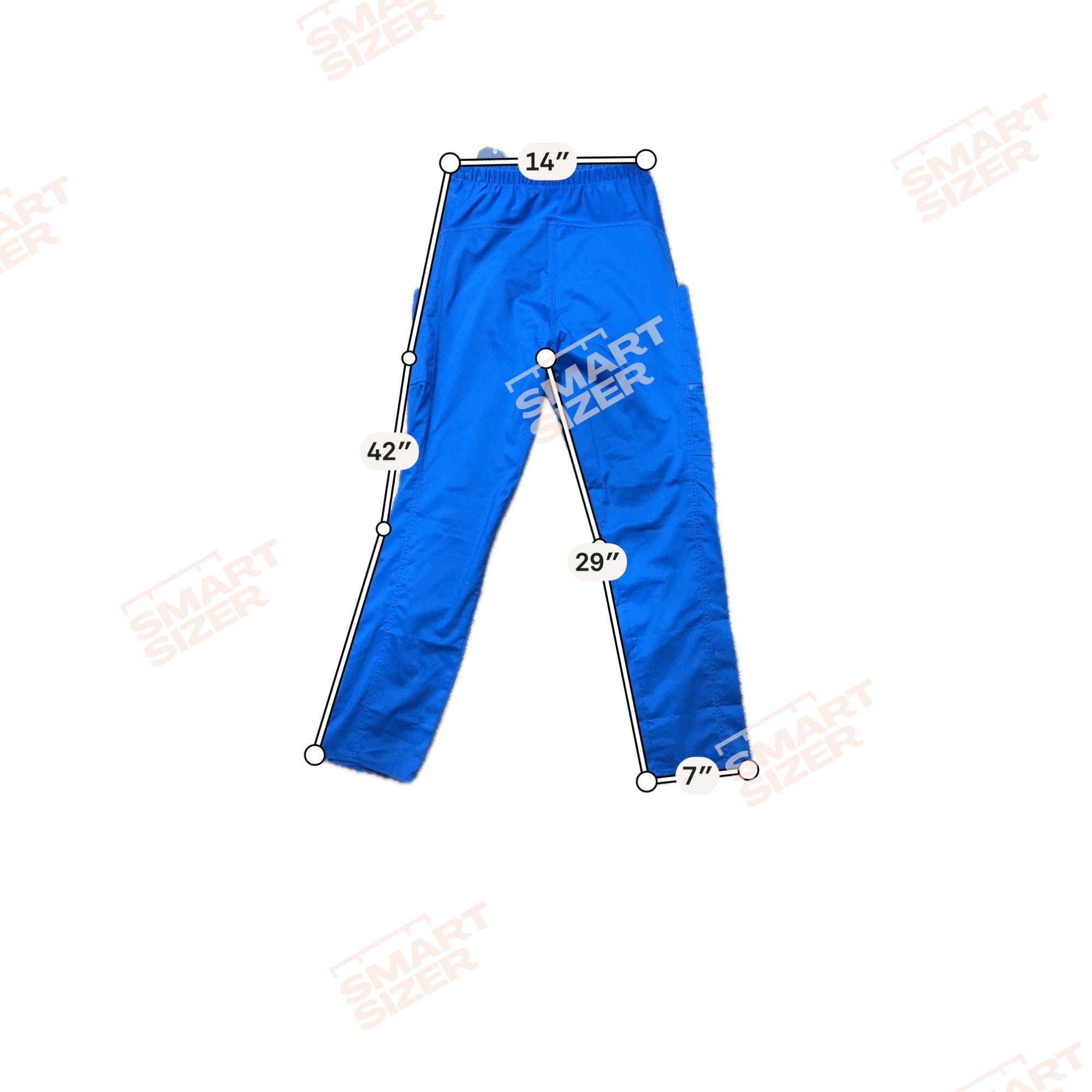 Cherokee Workwear Revolution Maternity Pants XS Navy & Royal Blue Panel  Pockets