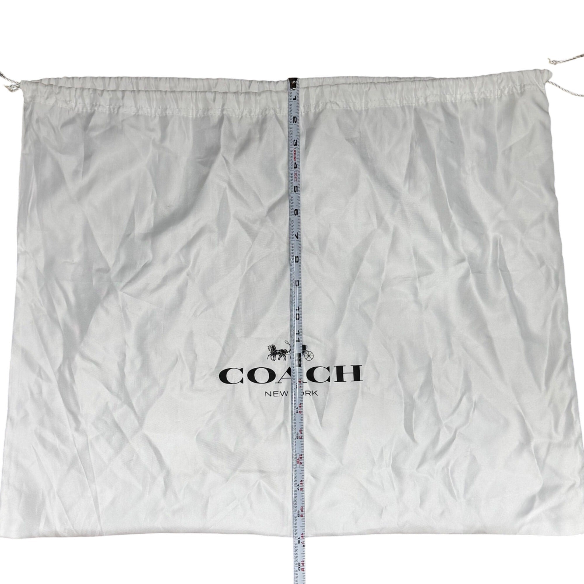 Coach Horse & Carriage Edie Jacquard Dust Bag Black Gray Shoulder Bag Purse NEW
