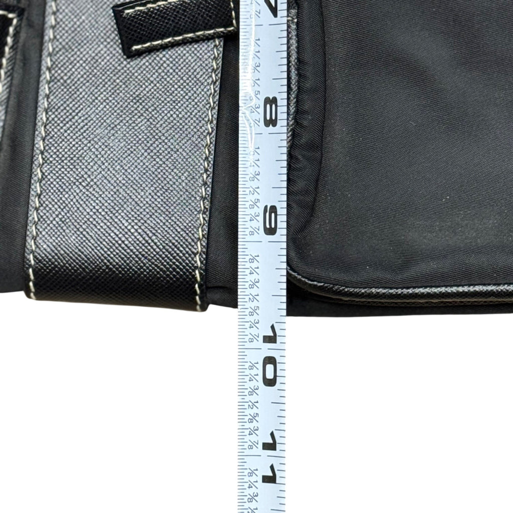 Prada Messenger Bag Black Nylon Saffiano Vela Purse Handbag w/ Dustbag Tessuto