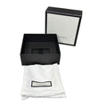 Gucci Black & White Gift Box Set Logo Dust Bag Storage Authentic 5x5x2 Jewelry