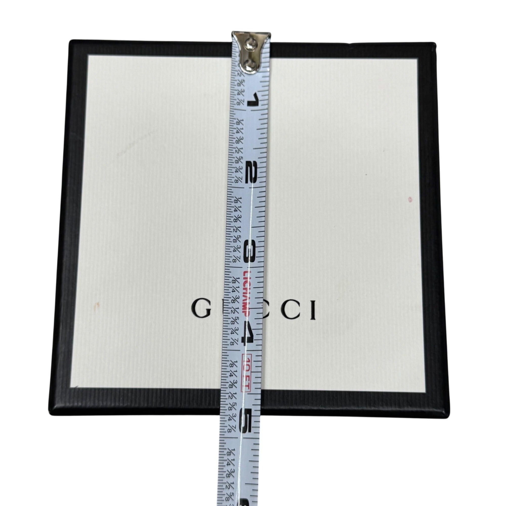Gucci Black & White Gift Box Set Logo Dust Bag Storage Authentic 5x5x2 Jewelry