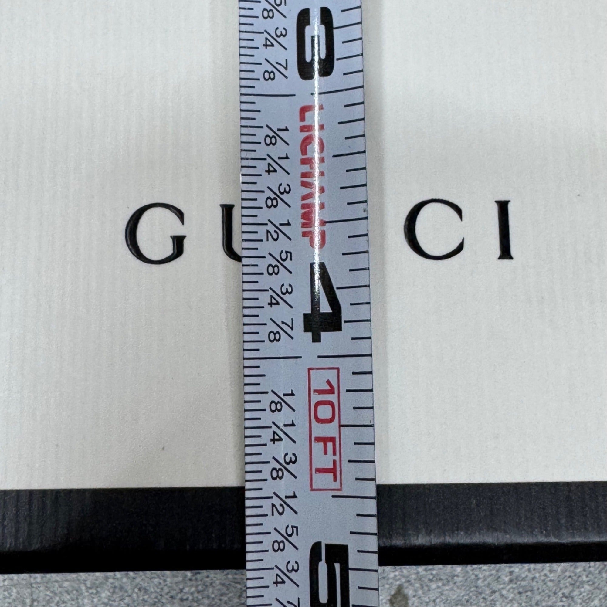 Gucci Black & White Gift Box Set Logo Dust Bag Storage Authentic 5x5x2 Jewelry