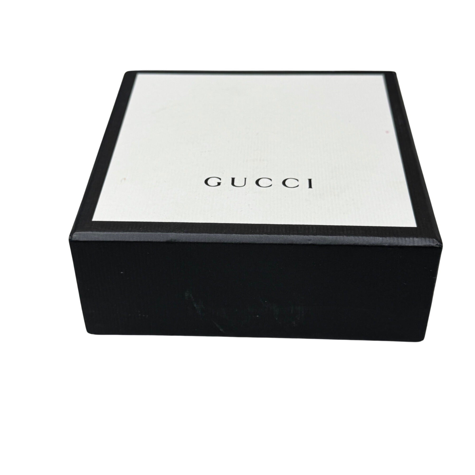 Gucci Black & White Gift Box Set Logo Dust Bag Storage Authentic 5x5x2 Jewelry