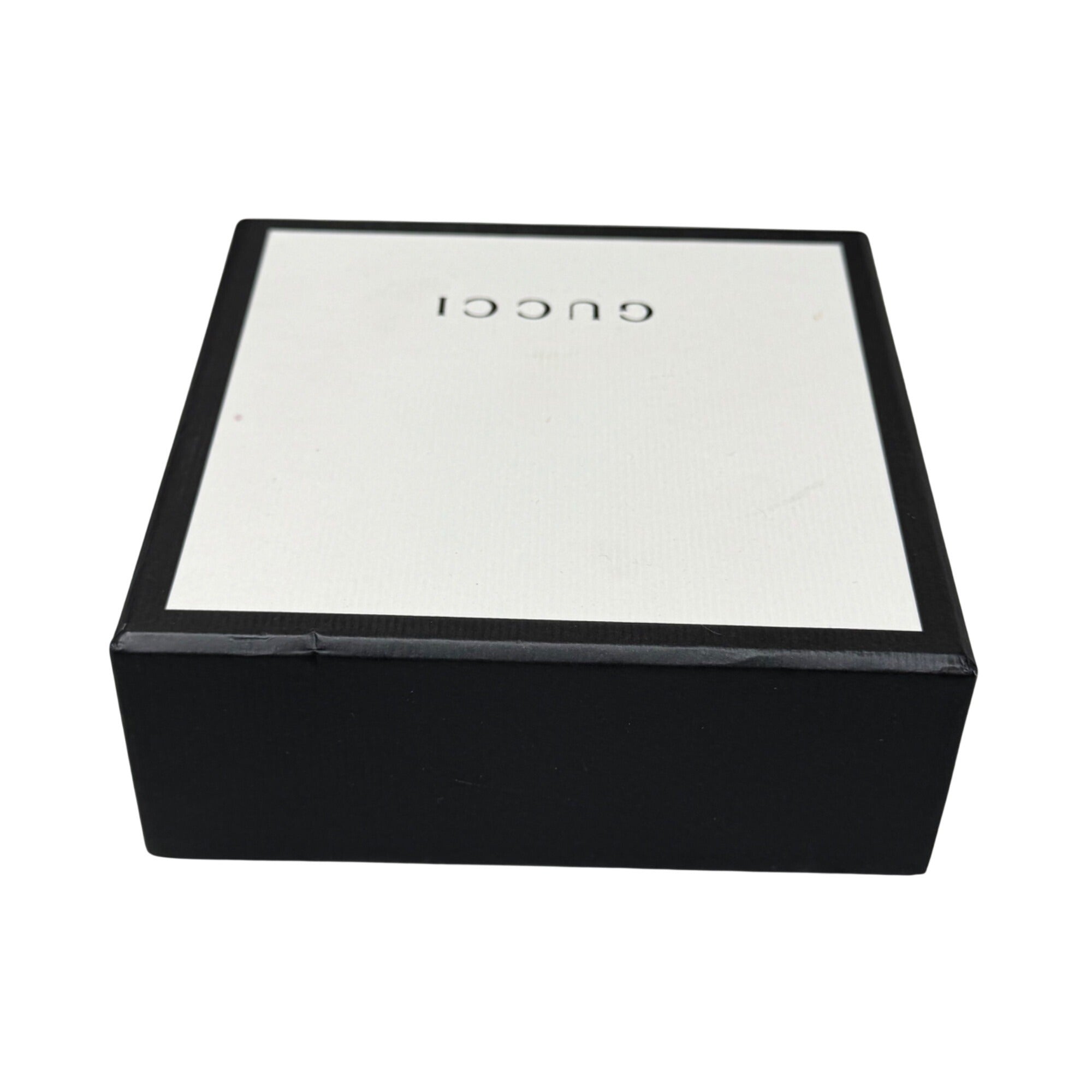 Gucci Black & White Gift Box Set Logo Dust Bag Storage Authentic 5x5x2 Jewelry