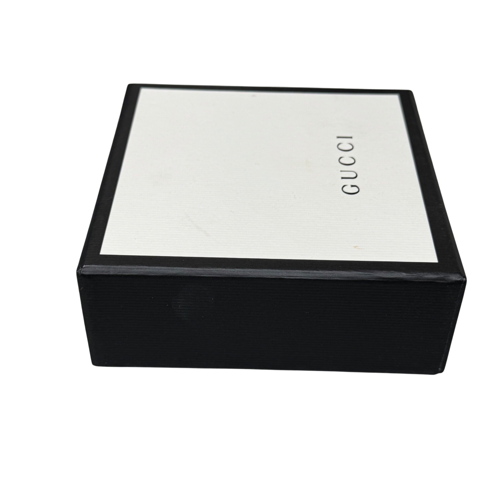 Gucci Black & White Gift Box Set Logo Dust Bag Storage Authentic 5x5x2 Jewelry