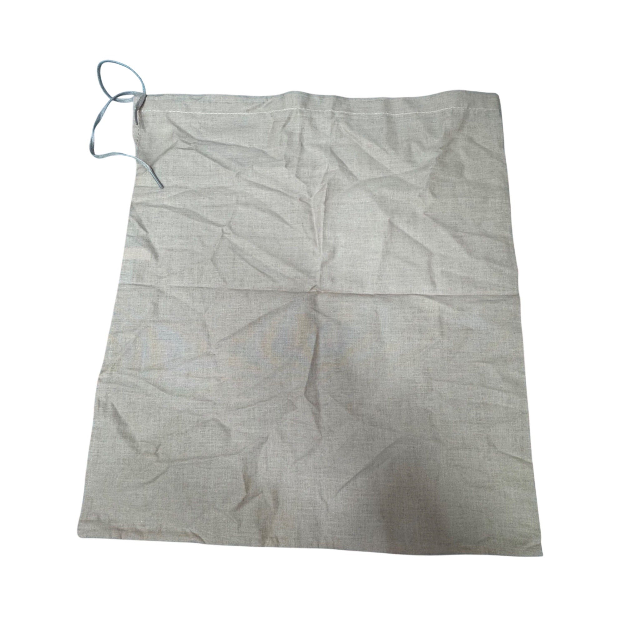 Miu Miu Dust Bag Beige Linen Drawstring 15X13 Storage Authentic Purse Handbag