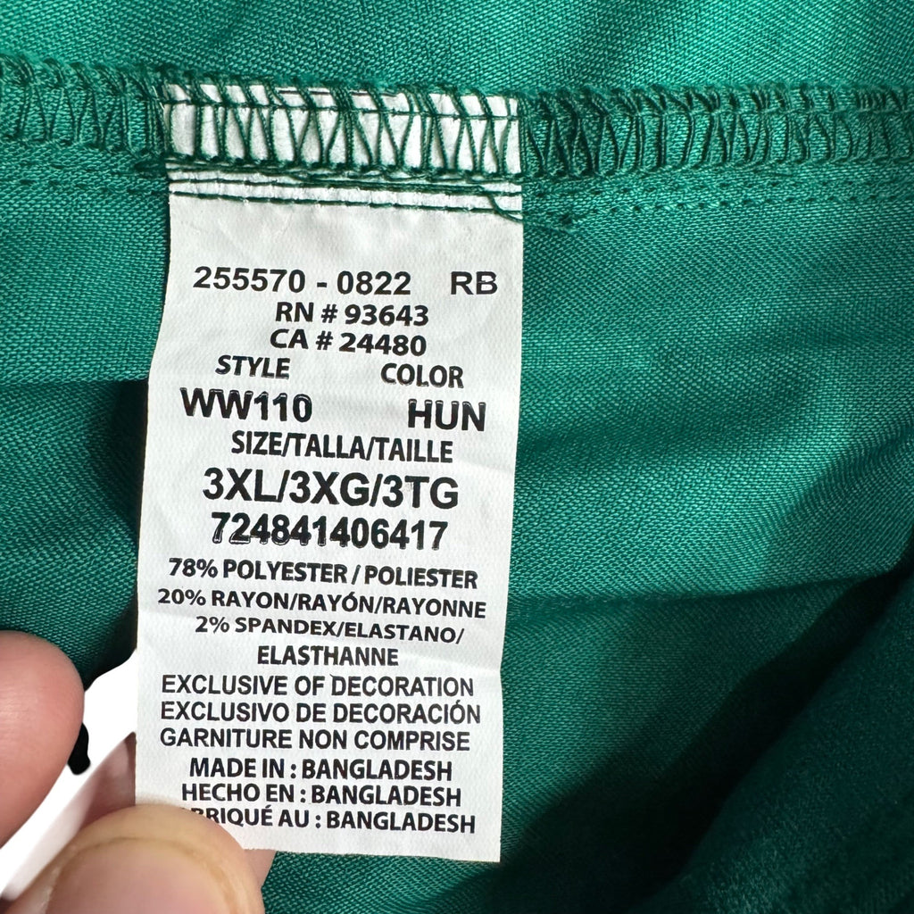 Cherokee & WonderWink Teal Scrub Pants 3XL Uniform Workwear NEW Lot of 2 Pair