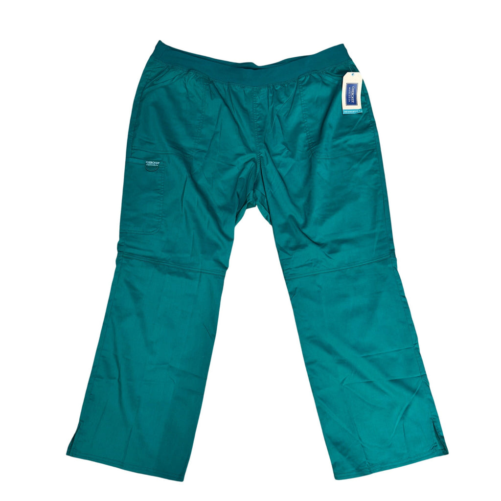 Cherokee & WonderWink Teal Scrub Pants 3XL Uniform Workwear NEW Lot of 2 Pair