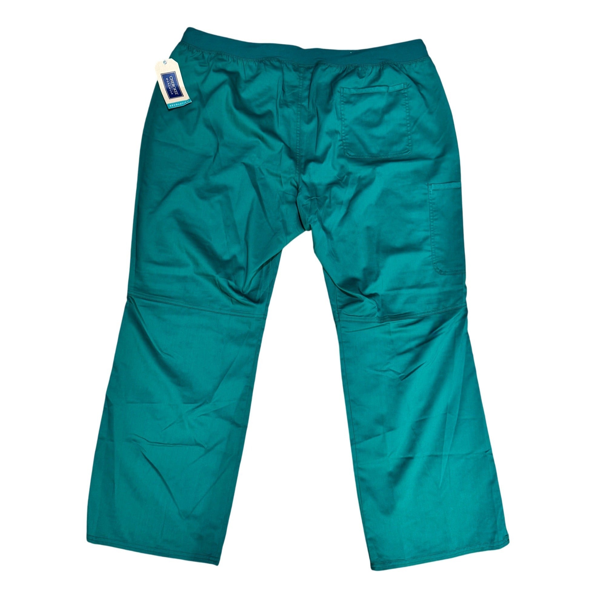 Cherokee & WonderWink Teal Scrub Pants 3XL Uniform Workwear NEW Lot of 2 Pair
