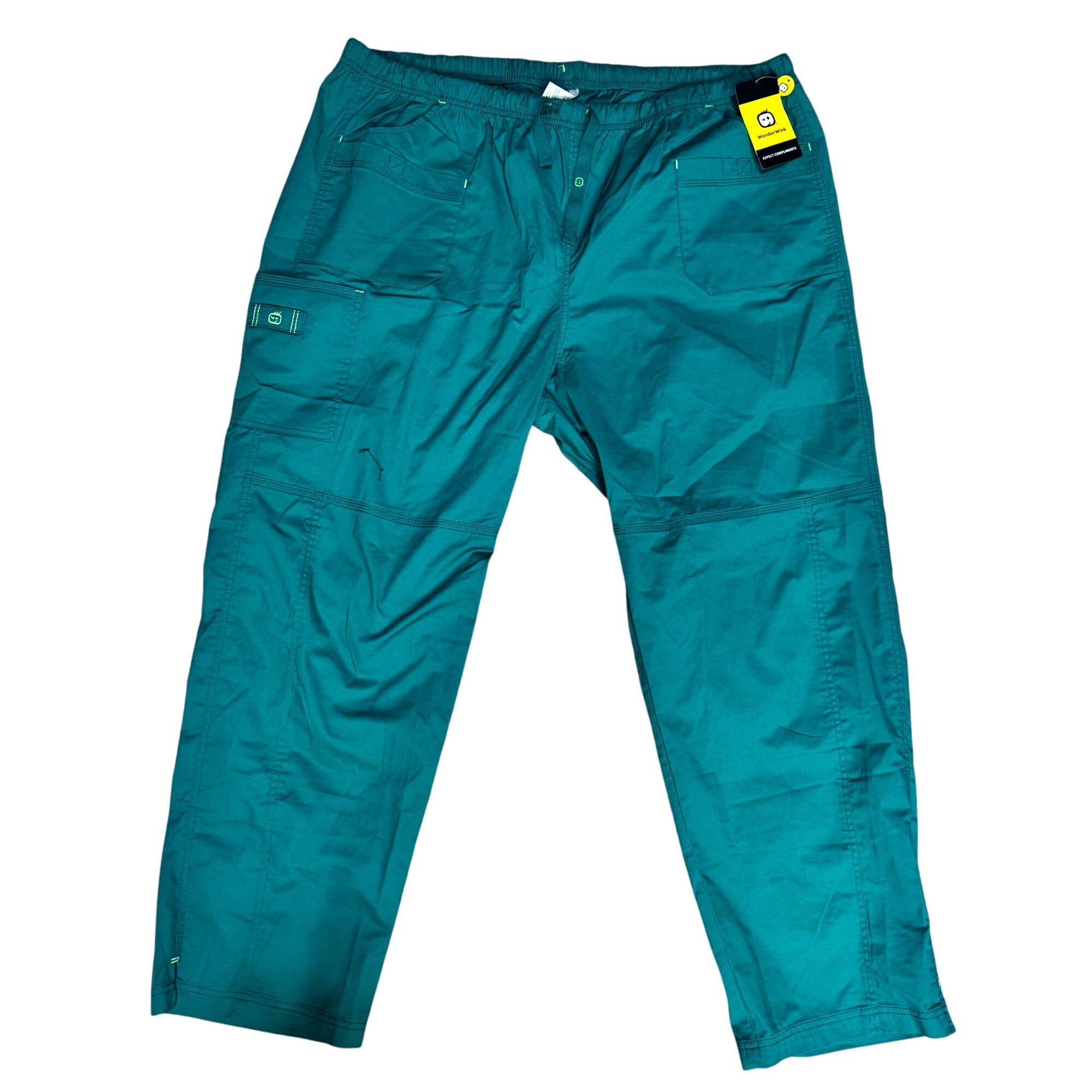 Cherokee & WonderWink Teal Scrub Pants 3XL Uniform Workwear NEW Lot of 2 Pair
