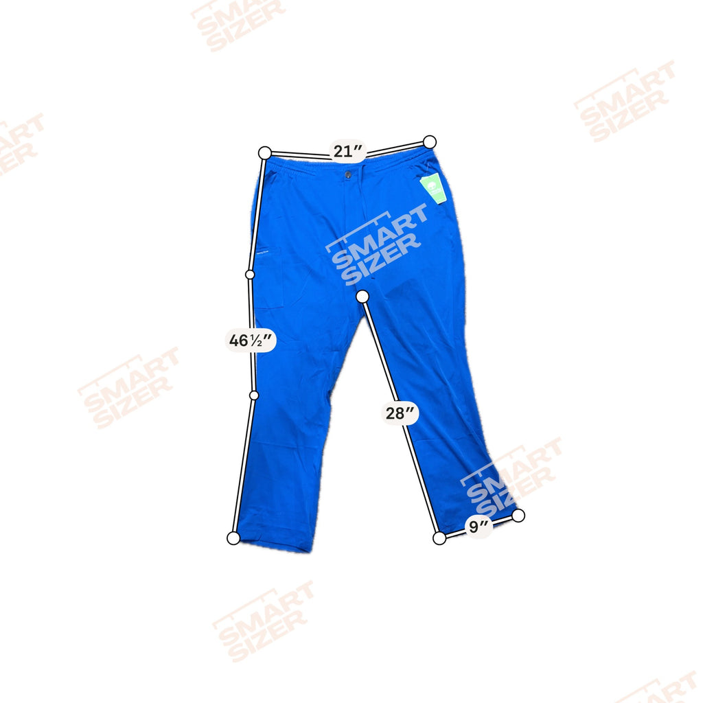 HH Works Healing Hands Scrub Pants 2XL Style 9590 Royal Blue Green Lot of 3 NEW