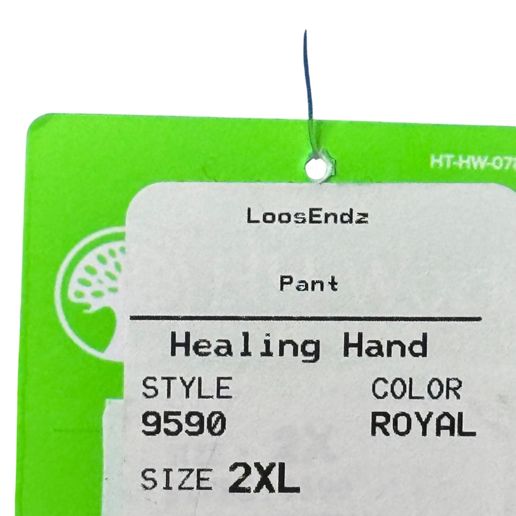 HH Works Healing Hands Scrub Pants 2XL Style 9590 Royal Blue Green Lot of 3 NEW
