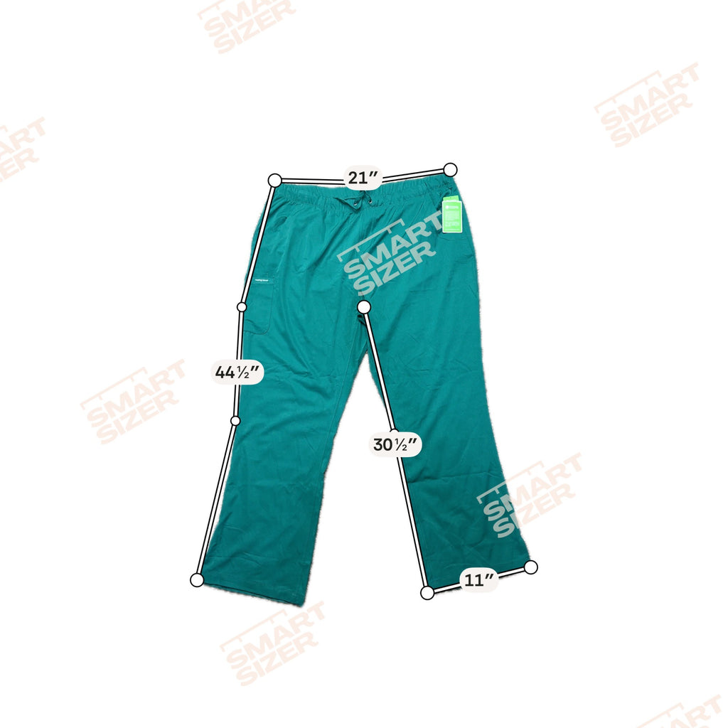 HH Works Healing Hands Scrub Pants 2XL Style 9590 Royal Blue Green Lot of 3 NEW