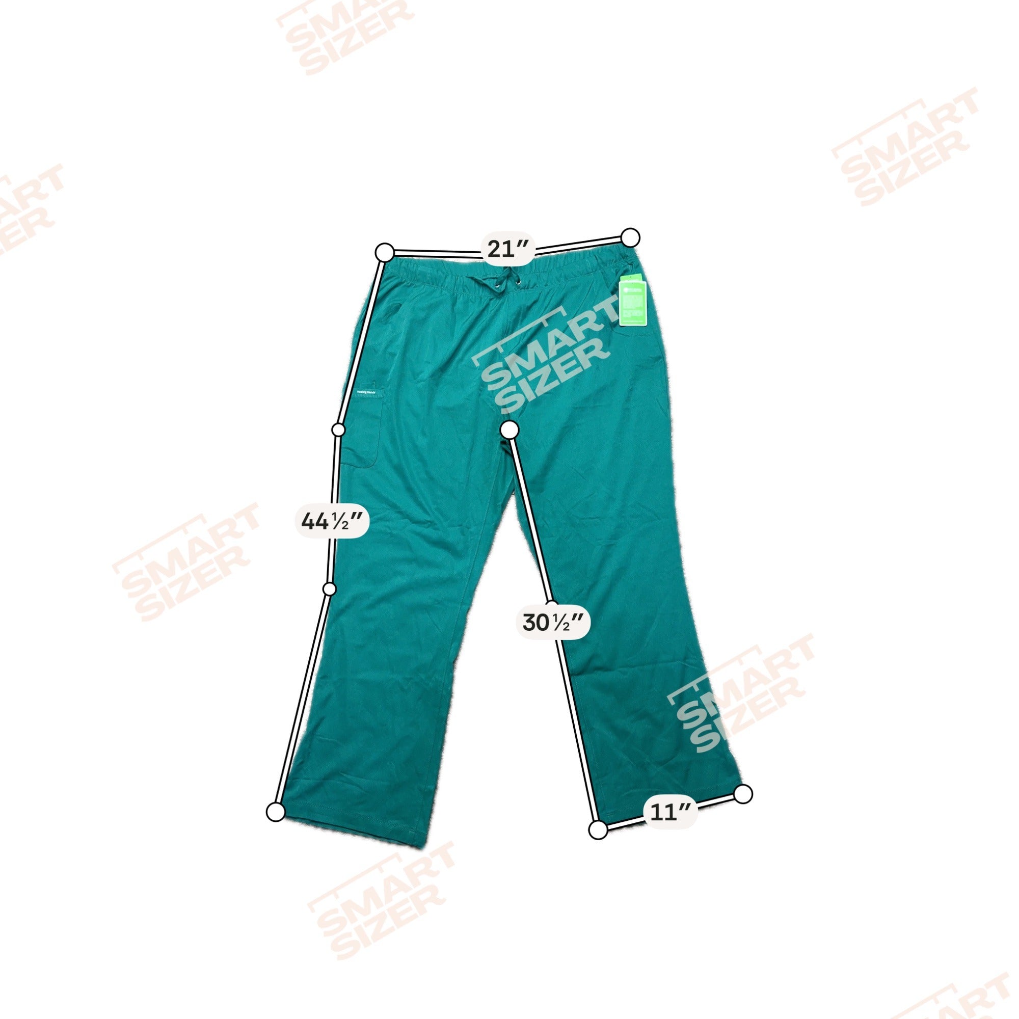 HH Works Healing Hands Scrub Pants 2XL Style 9590 Royal Blue Green Lot of 3 NEW