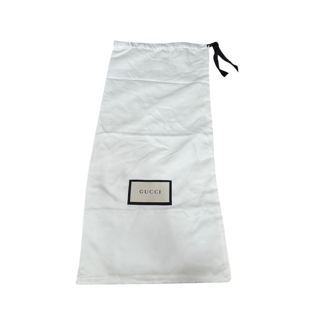 Gucci White Drawstring Dust Bag With Logo 19x8.5  Protective Storage Shoes Boots