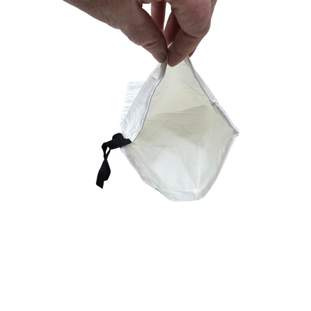 Gucci White Drawstring Dust Bag With Logo 19x8.5  Protective Storage Shoes Boots