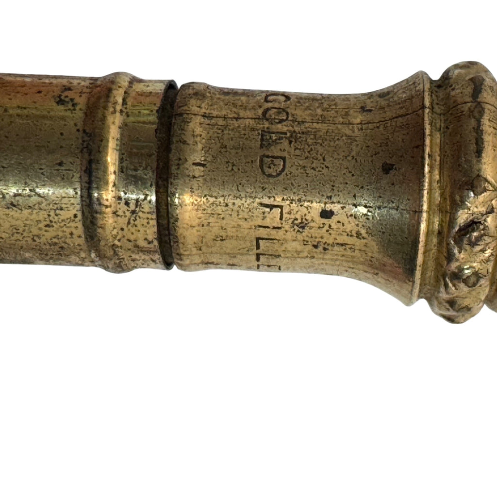 Antique Gold-Filled Mechanical Pencil Textured Barrel Pocket Clip Estate Vintage