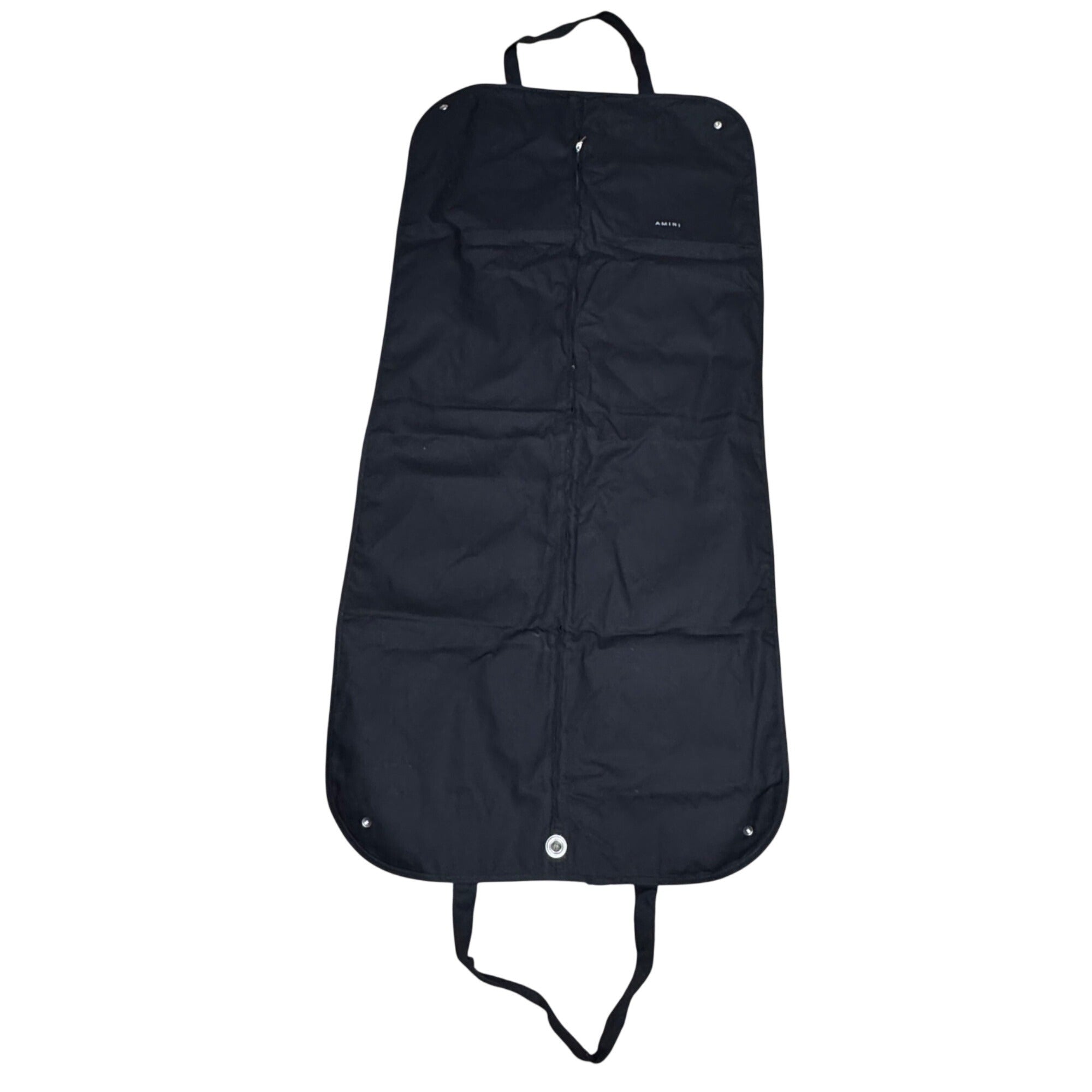 Amiri Black Travel Garment Bag Designer Suit Storage Logo Handles & Snap 28x52