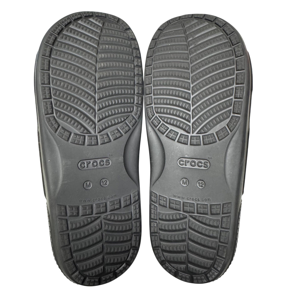 Colorful Crocs Mens Tiger Rainbow Pride Slide Sandals M 12 Black Stripes Summer