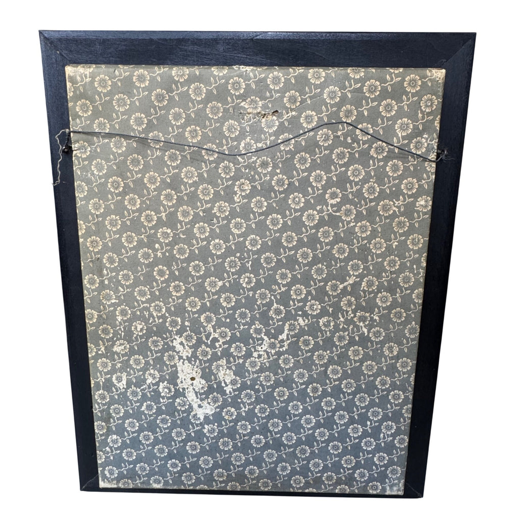 Antique La Mode Illustree Print 3D Shadow Box Embellished Fabric 12x15 Fashion