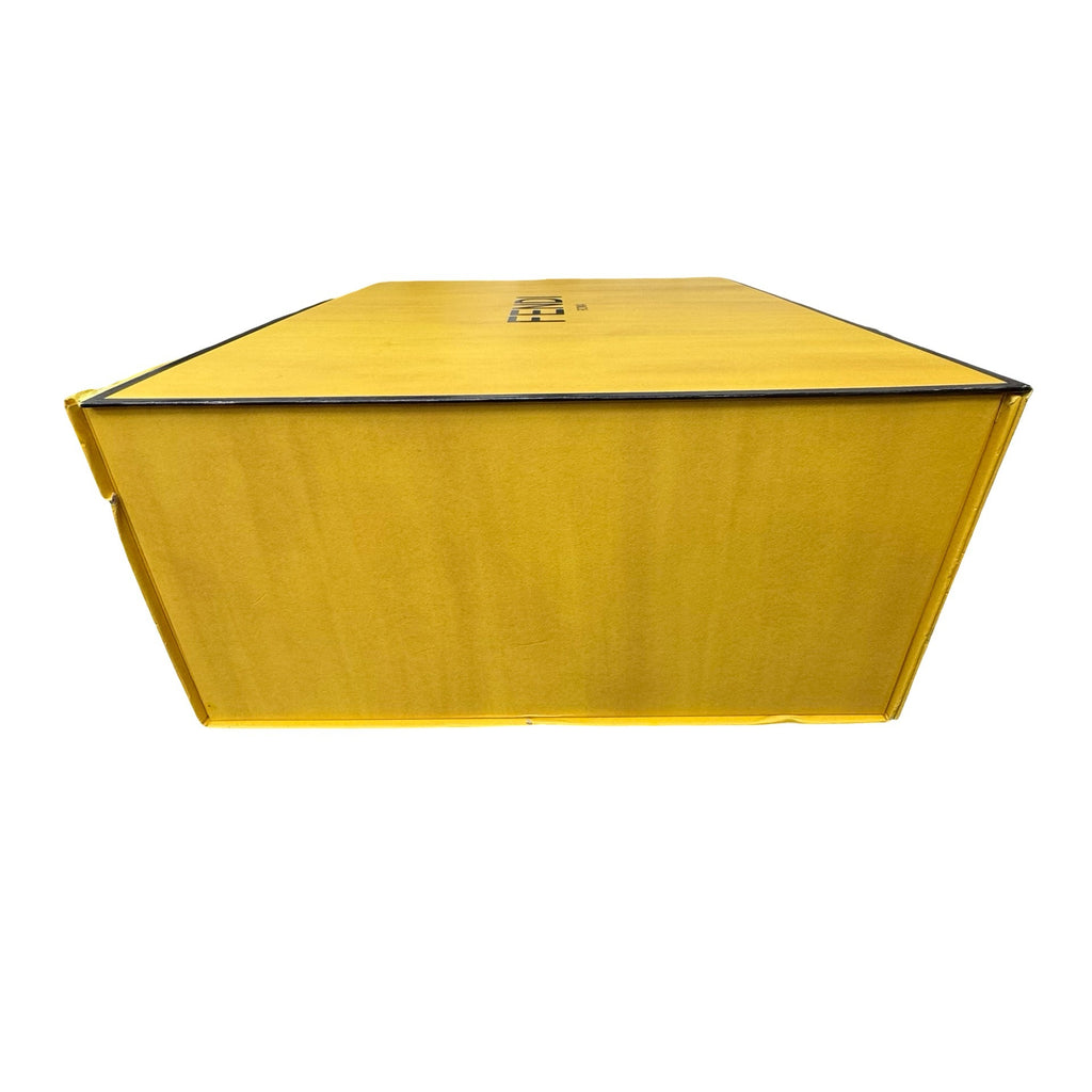 Fendi Authentic Magnetic XL Yellow Gift Box Black Trim Logo Branding 20x16 READ
