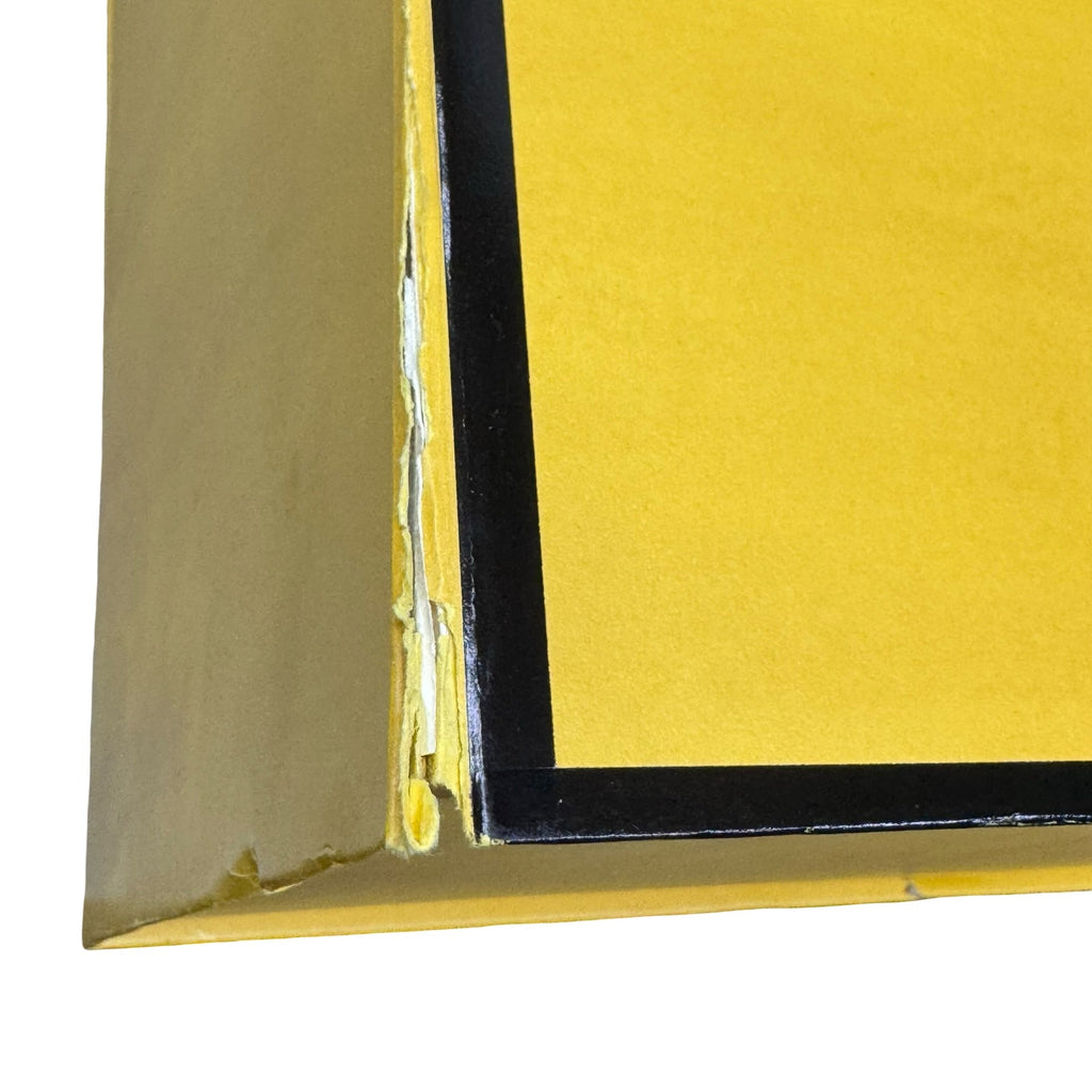 Fendi Authentic Magnetic XL Yellow Gift Box Black Trim Logo Branding 20x16 READ