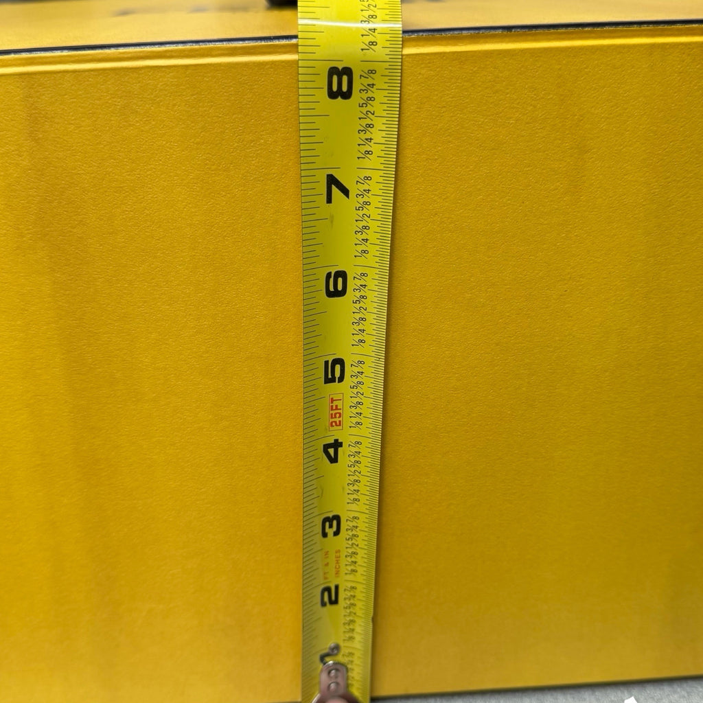 Fendi Authentic Magnetic XL Yellow Gift Box Black Trim Logo Branding 20x16 READ