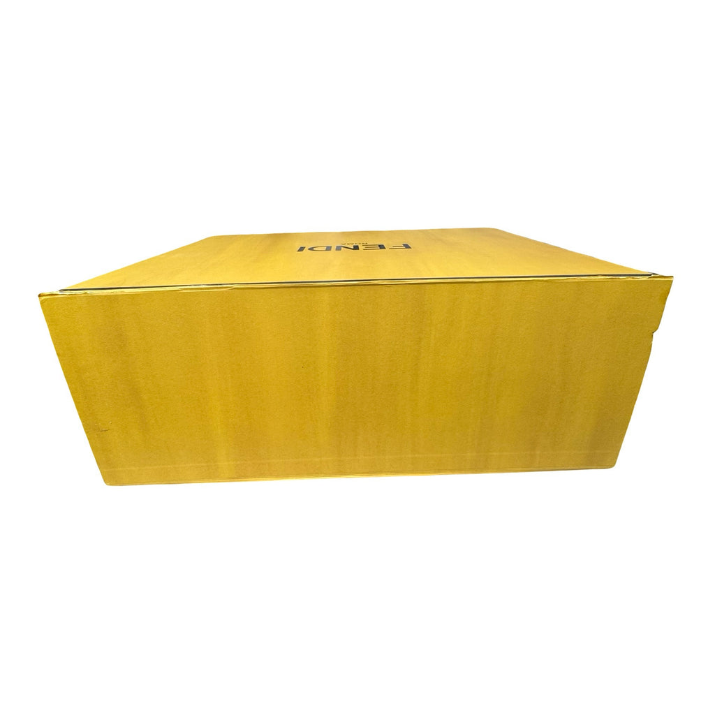 Fendi Authentic Magnetic XL Yellow Gift Box Black Trim Logo Branding 20x16 READ