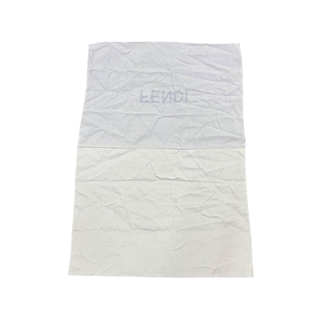 Fendi Extra Large White Cotton Dust Bag 24" x 17.5" Storage Handbag Purse Logo
