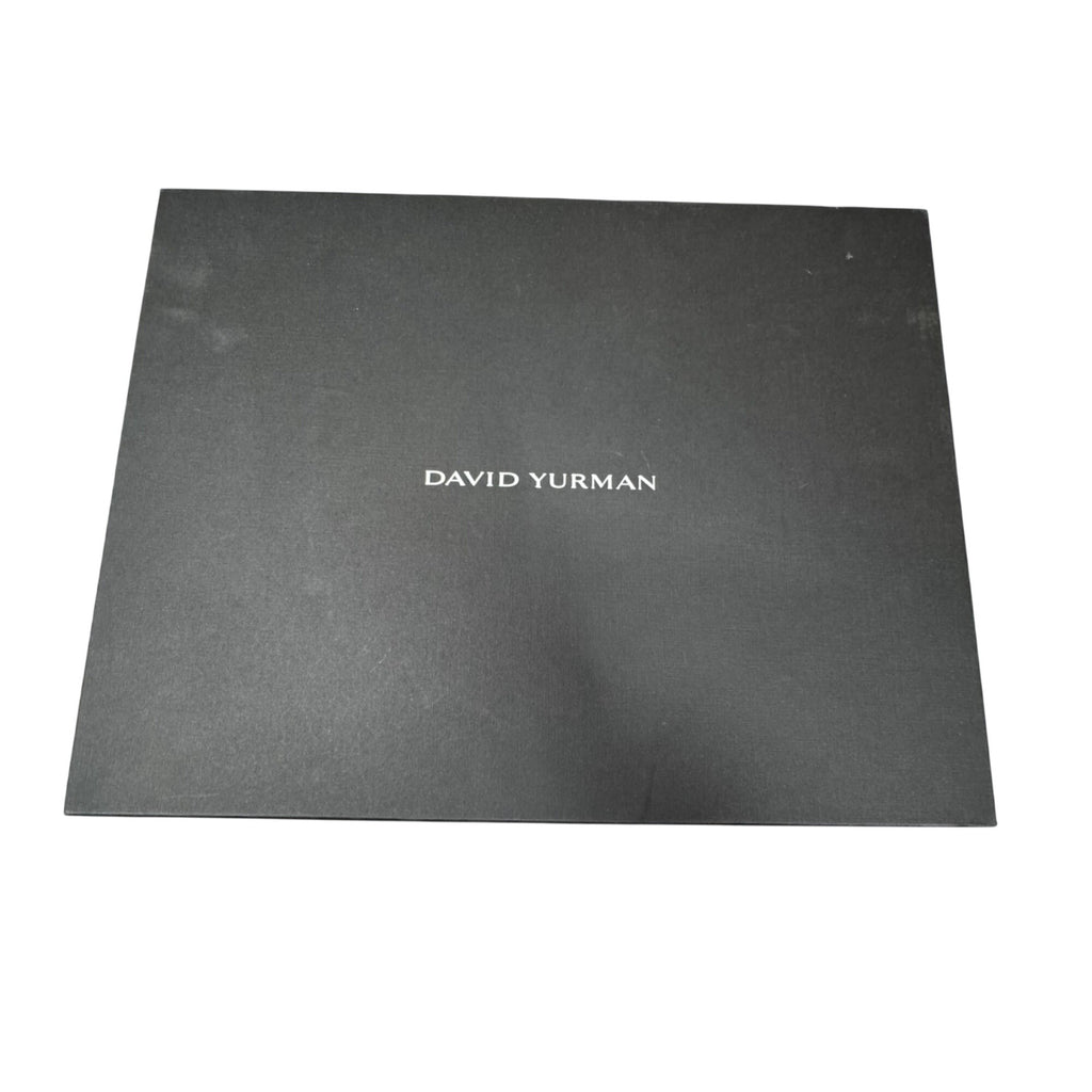 David Yurman Large Black Gift Storage Box 14x10x4 w/ Lid Jewelry Or Accessories