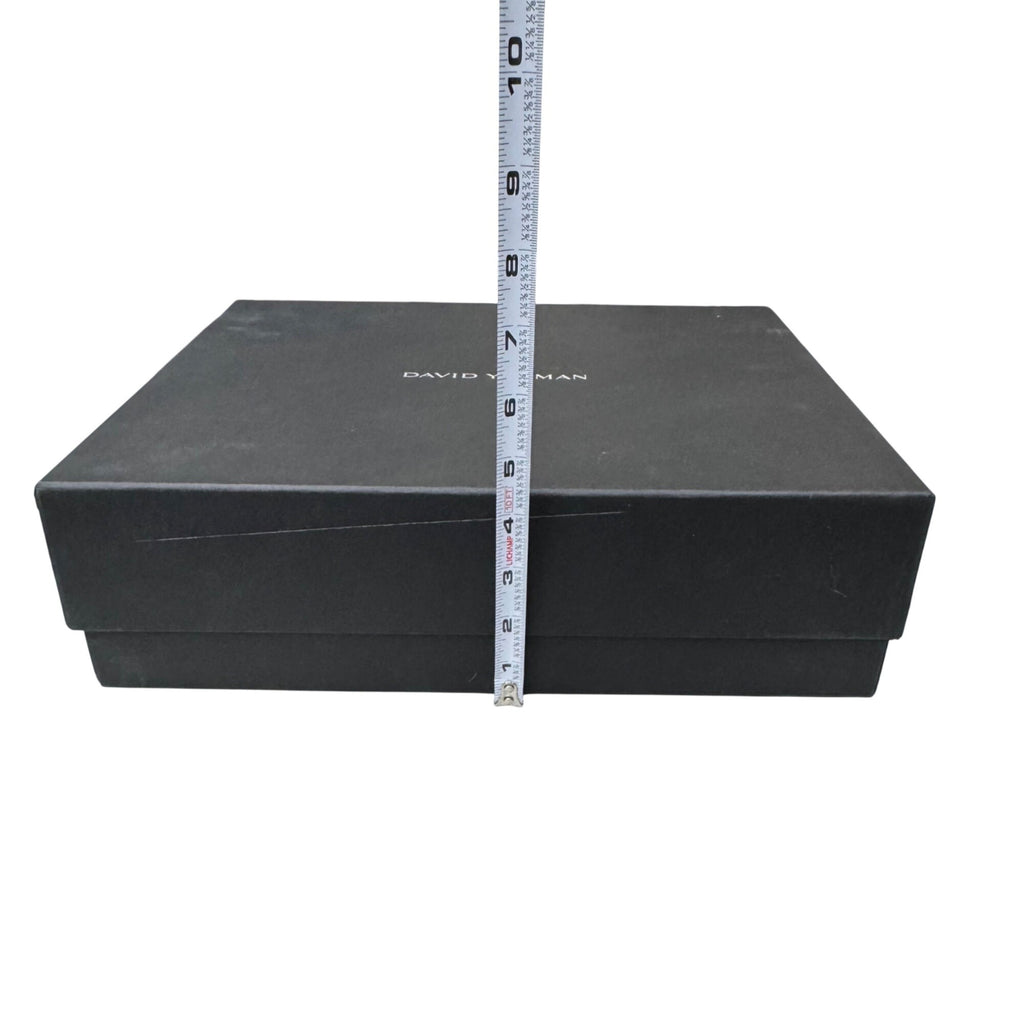 David Yurman Large Black Gift Storage Box 14x10x4 w/ Lid Jewelry Or Accessories