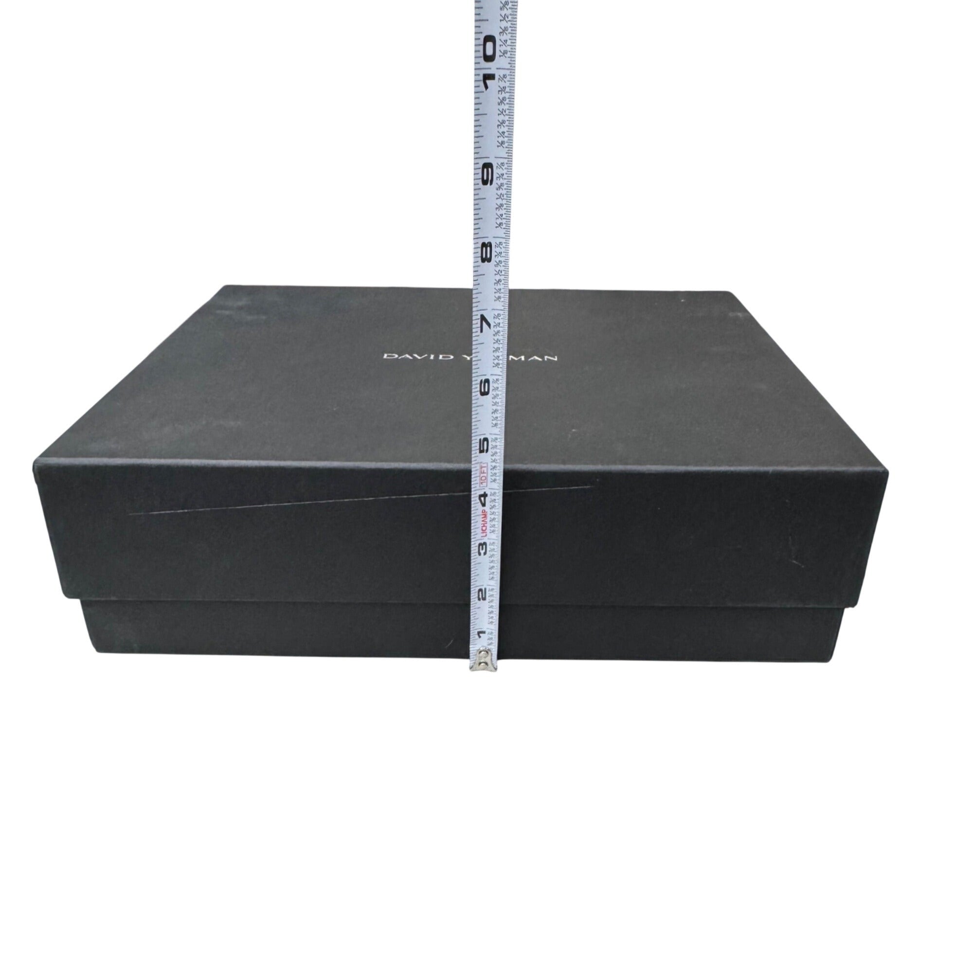 David Yurman Large Black Gift Storage Box 14x10x4 w/ Lid Jewelry Or Accessories