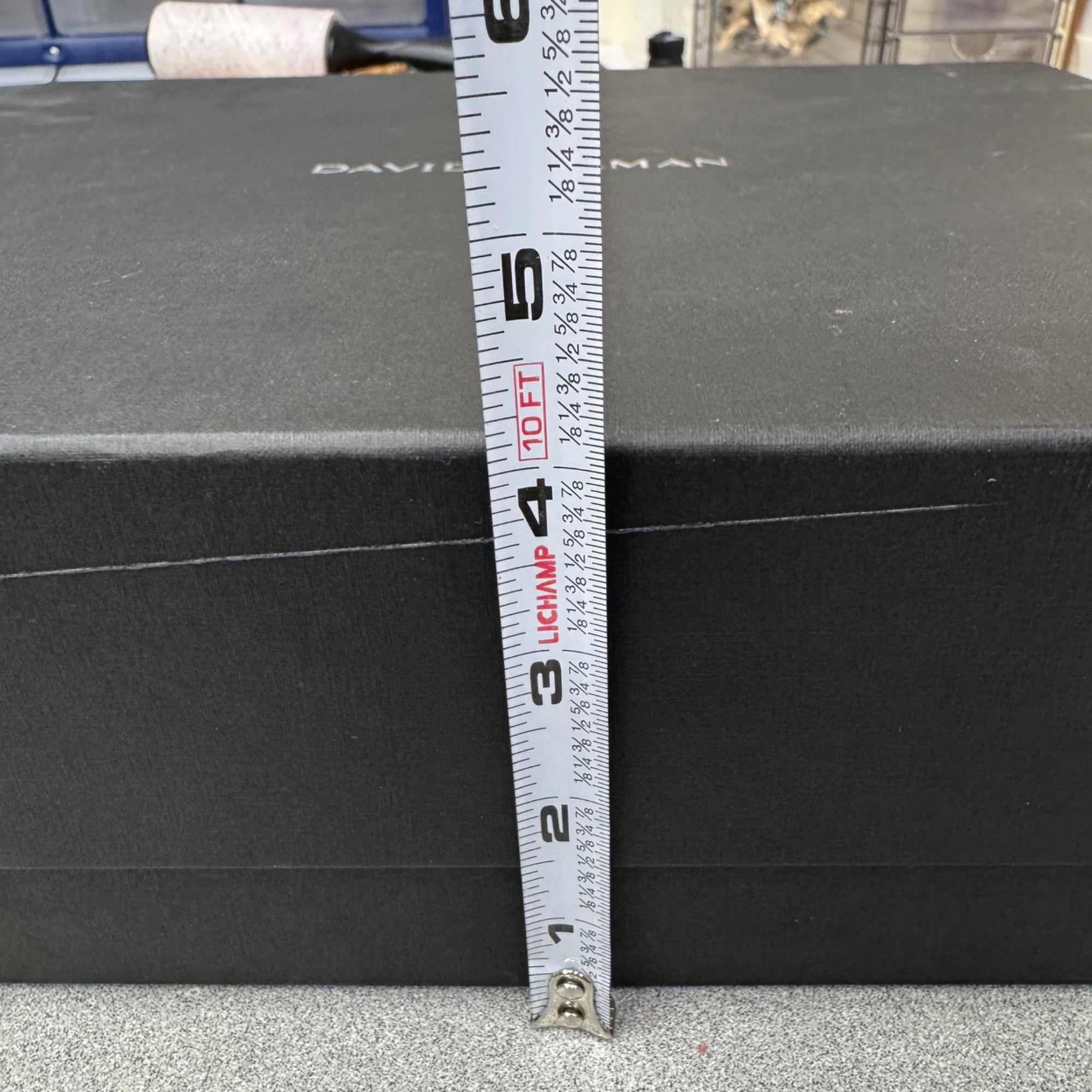David Yurman Large Black Gift Storage Box 14x10x4 w/ Lid Jewelry Or Accessories