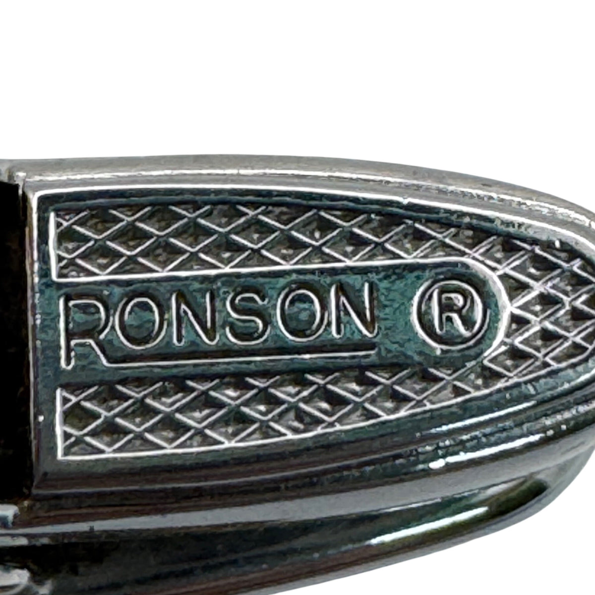 Vintage Ronson Princess Lighter Purple Floral & Black Enamel Finish Made In USA