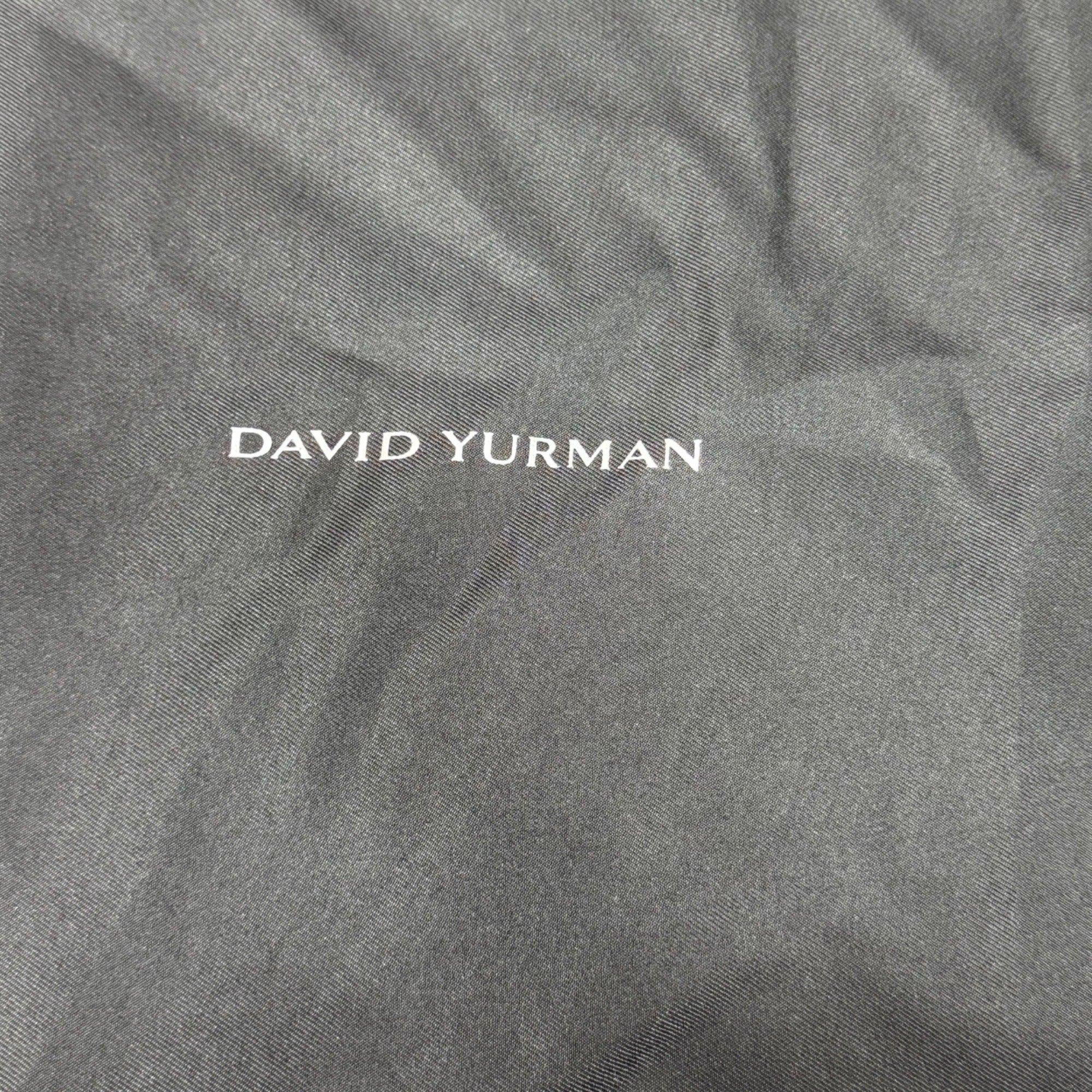 David Yurman Large Statement Black Drawstring Jewelry Storage Dust Bag 13"x18”