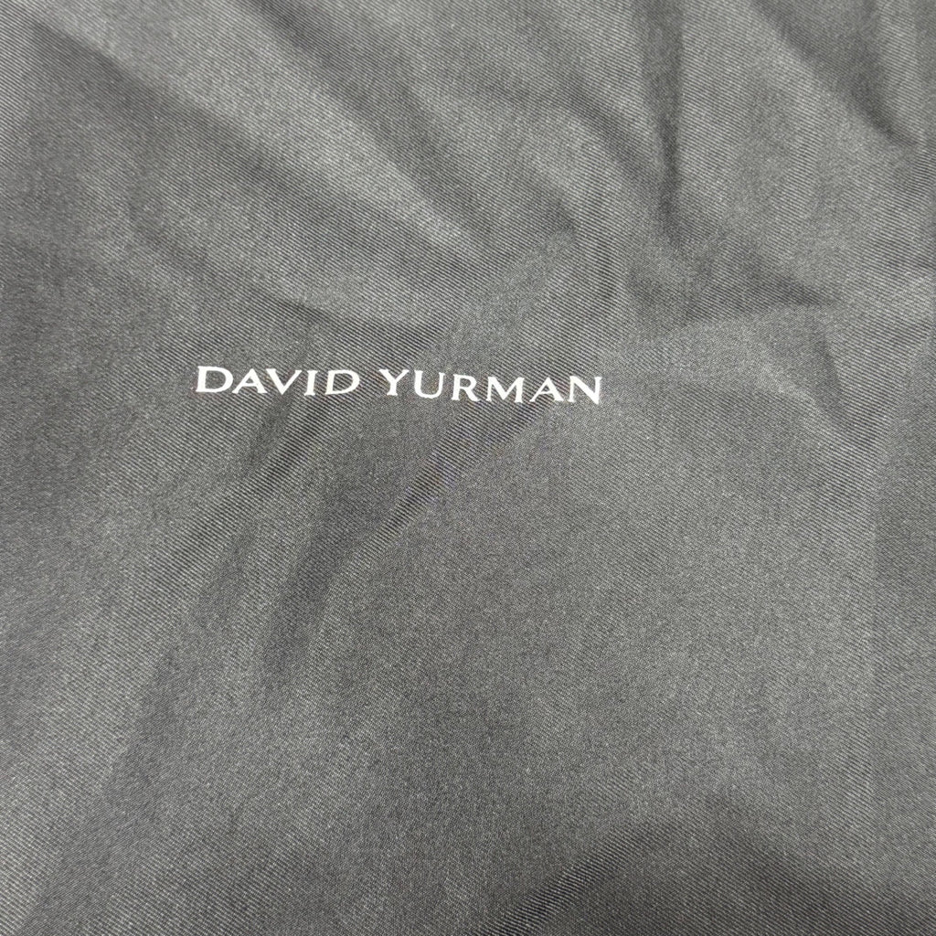 David Yurman Large Statement Black Drawstring Jewelry Storage Dust Bag 13"x18”