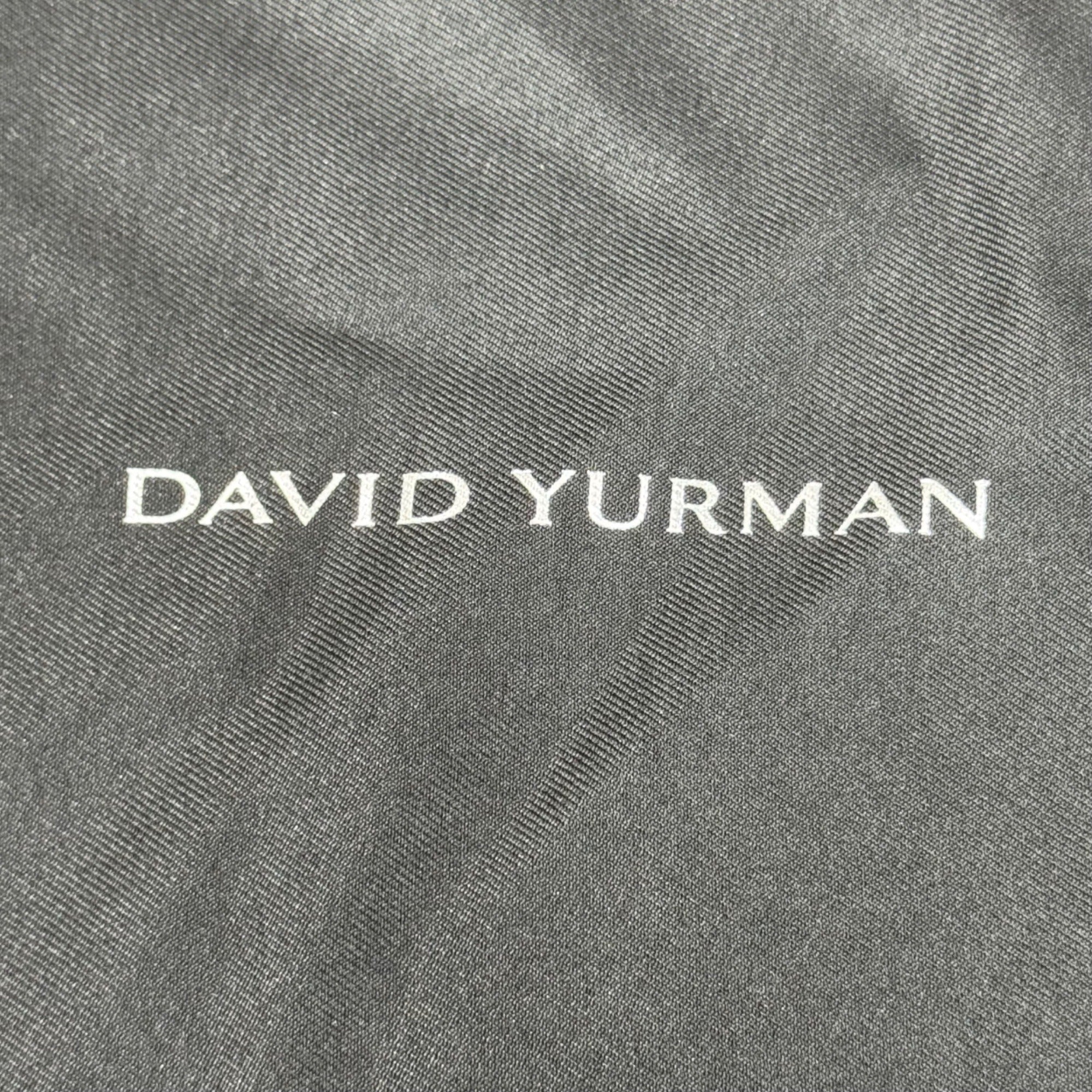 David Yurman Large Statement Black Drawstring Jewelry Storage Dust Bag 13"x18”