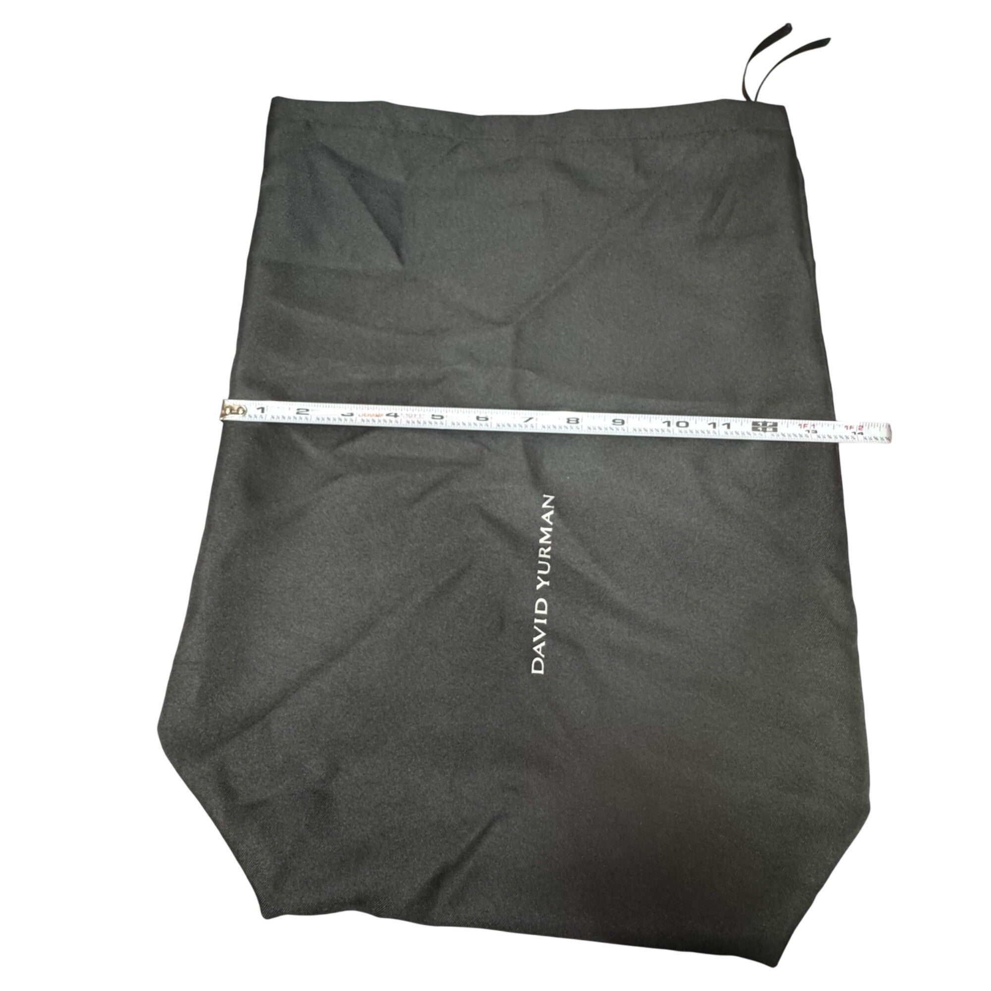 David Yurman Large Statement Black Drawstring Jewelry Storage Dust Bag 13"x18”