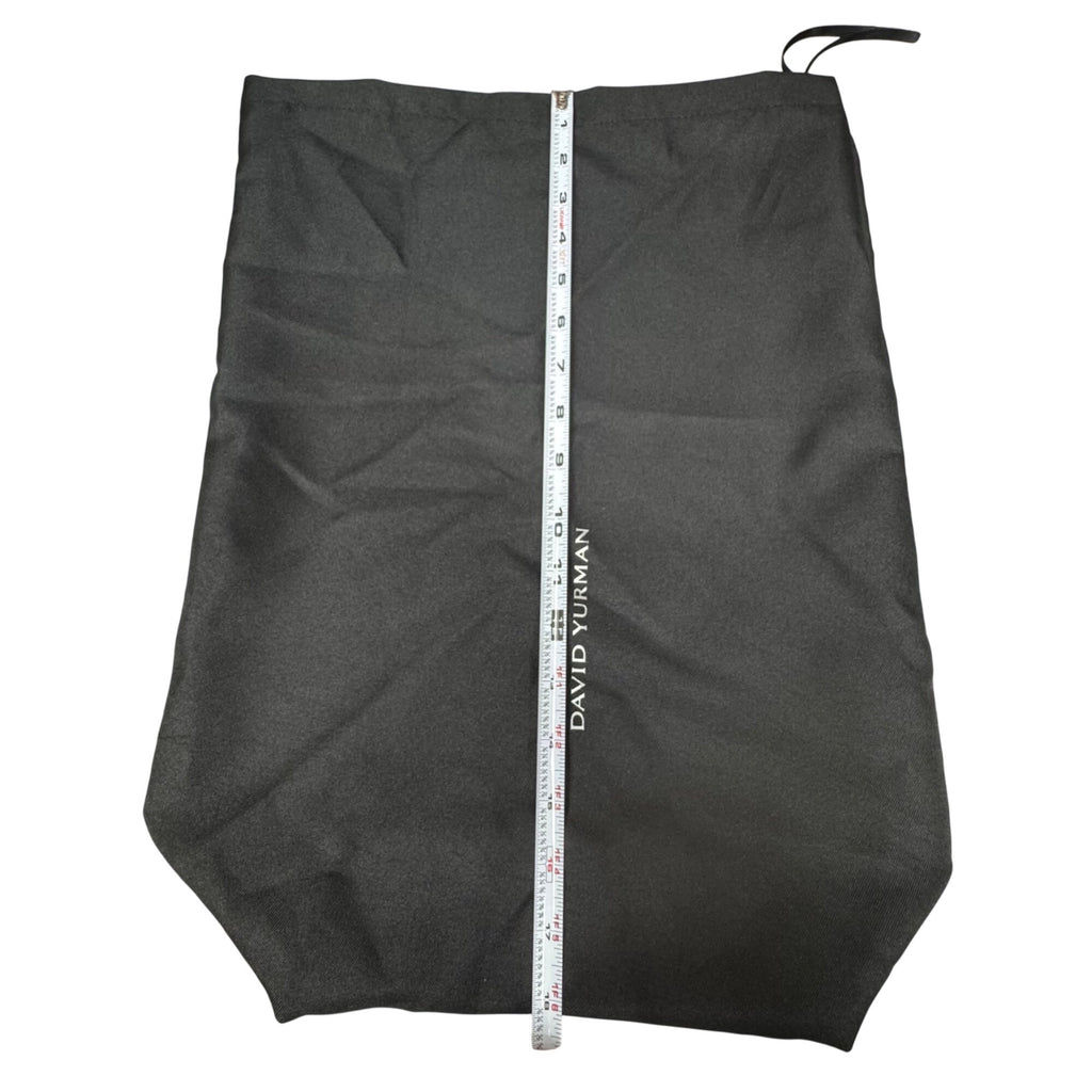 David Yurman Large Statement Black Drawstring Jewelry Storage Dust Bag 13"x18”