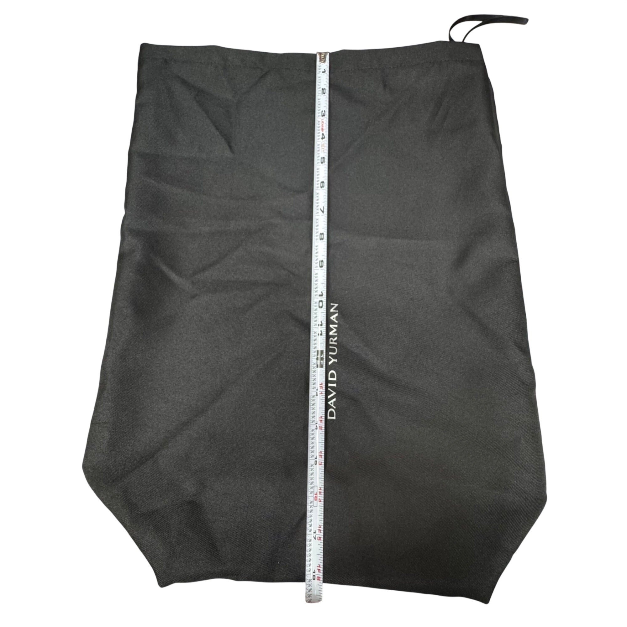 David Yurman Large Statement Black Drawstring Jewelry Storage Dust Bag 13"x18”
