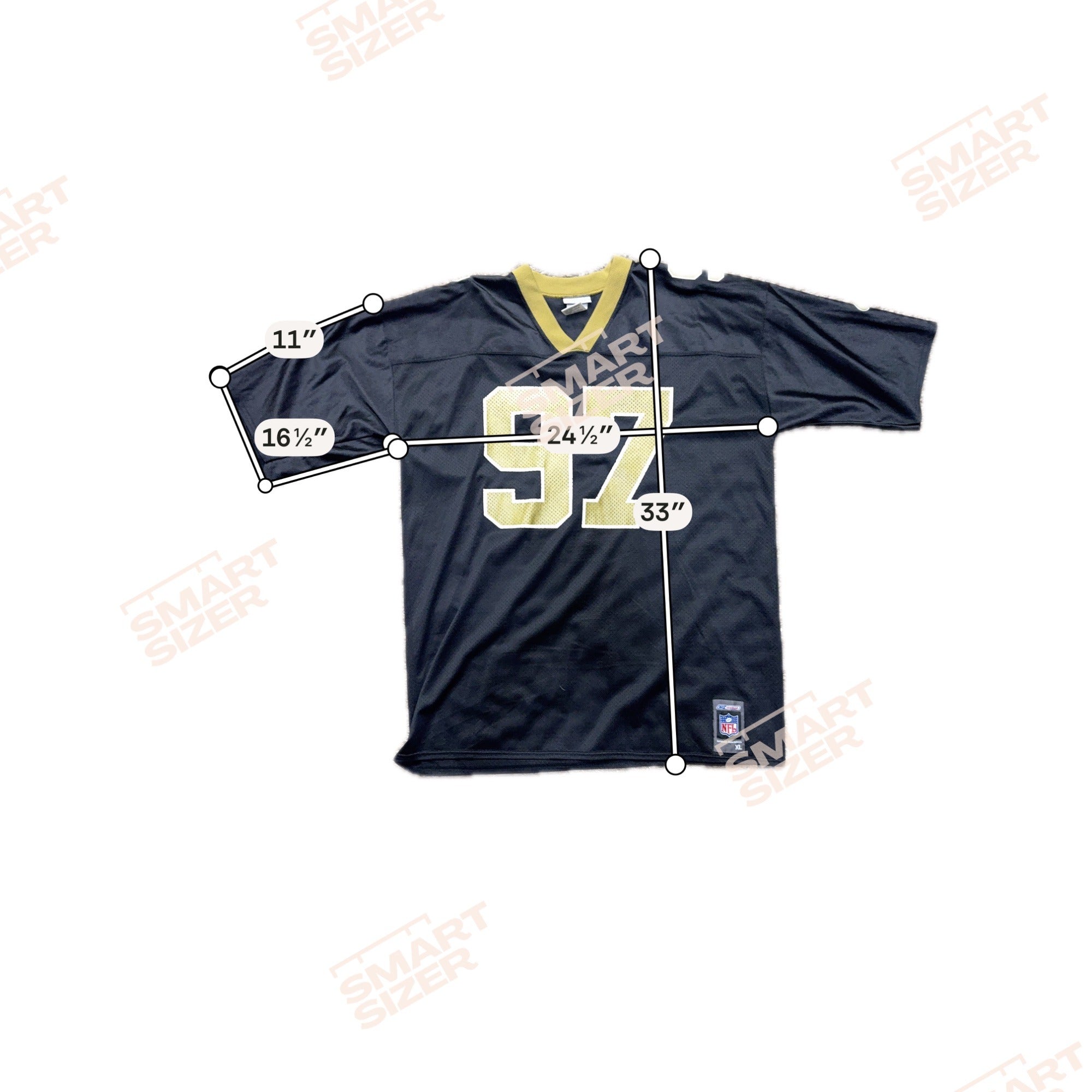 Vintage Reebok NFL New Orleans Saints La'Roi Glover Football Jersey Size Mens XL