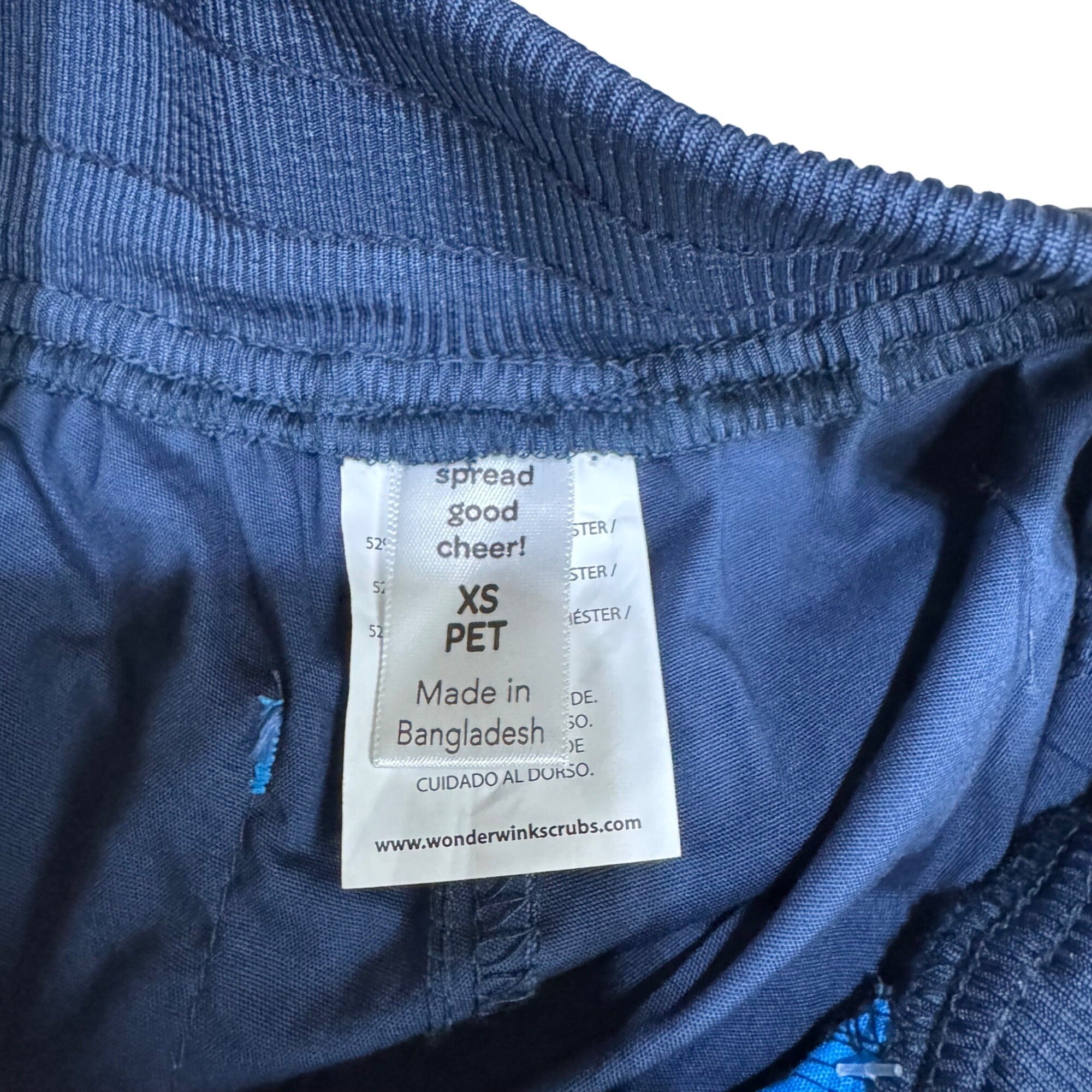 Wonderwink Petite Modern Fit Joggers Cargo Scrub Pants XS Petite Navy Blue NEW