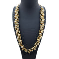 Vintage Signed Lisner Gold-Tone Faux Pearl Rhinestone Necklace Vintage Statement