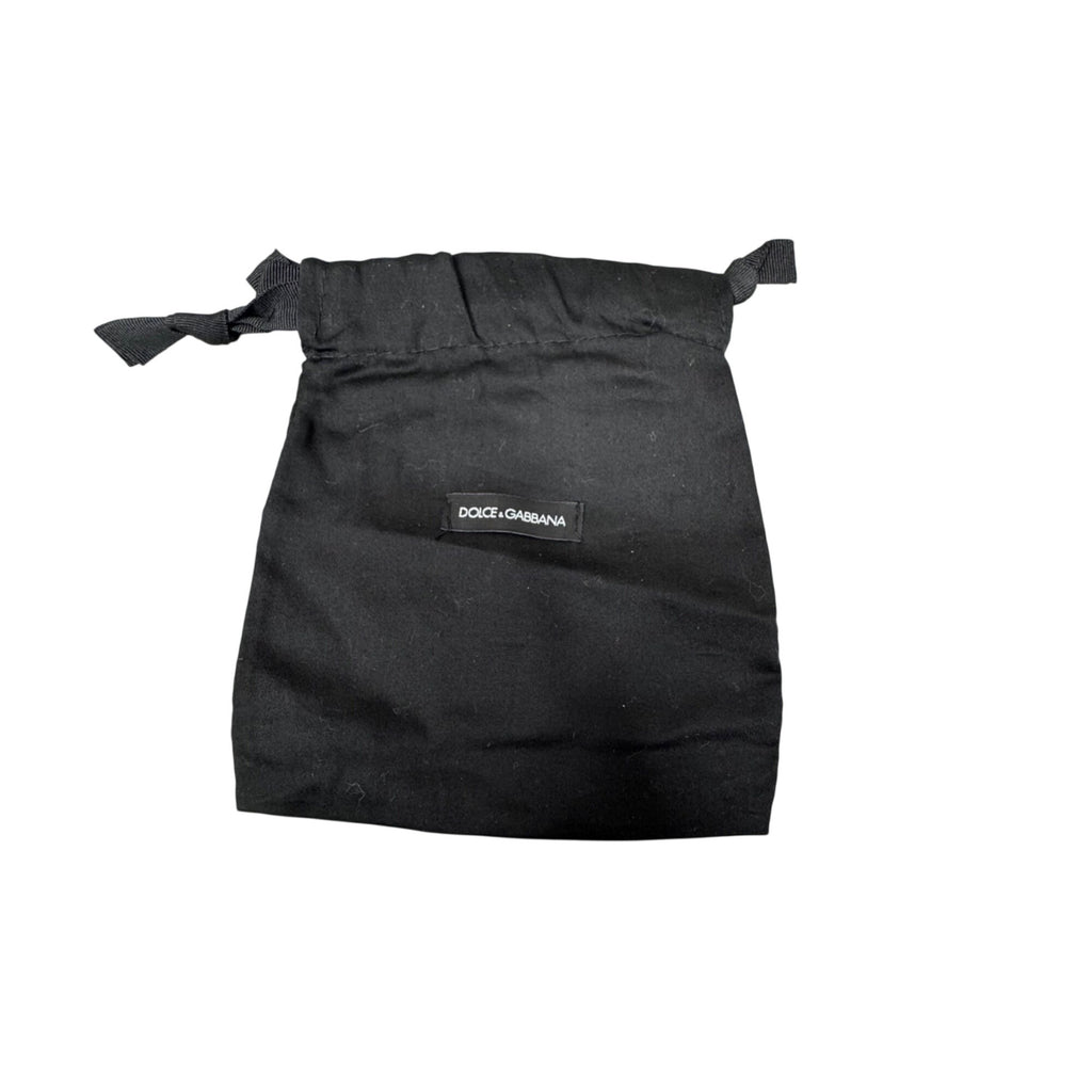 Dolce & Gabbana Black Dust Bag 7x6 Jewelry Wallet Clutch Small Storage Pouch