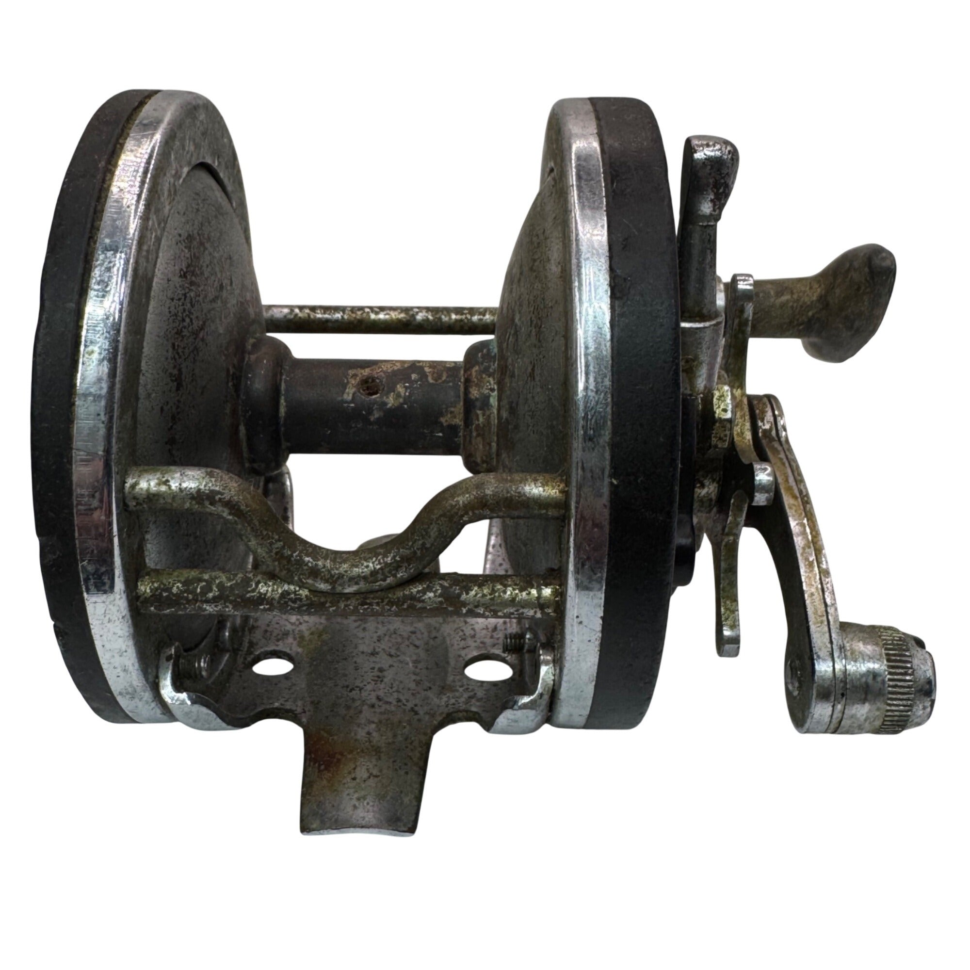 Vintage Ocean City No 112 Bay City 250 YD Saltwater Reel in BLACK Made in USA