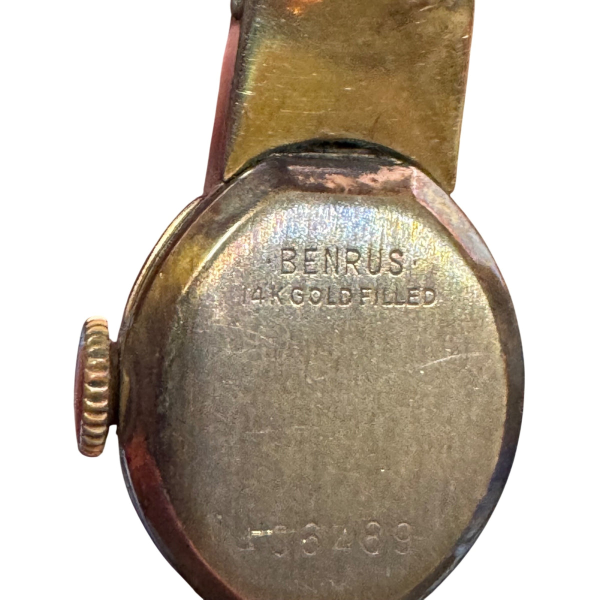 Benrus 14K GF Ladies Watch Original Box Official Watch Of Famous Airlines Vtg