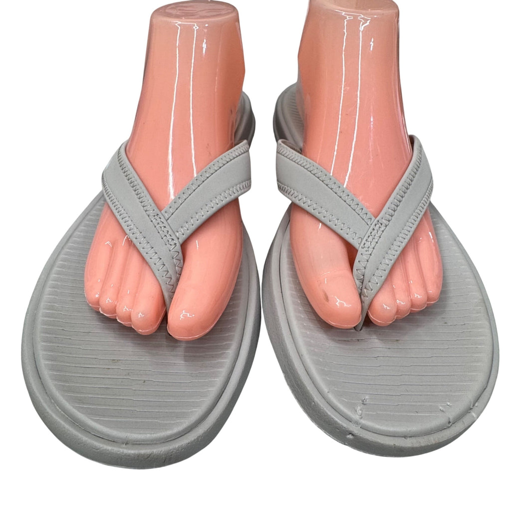 Nike Mens Comfort Flip Flops Size 12 Gray Lightweight Cushioned Sandals READ