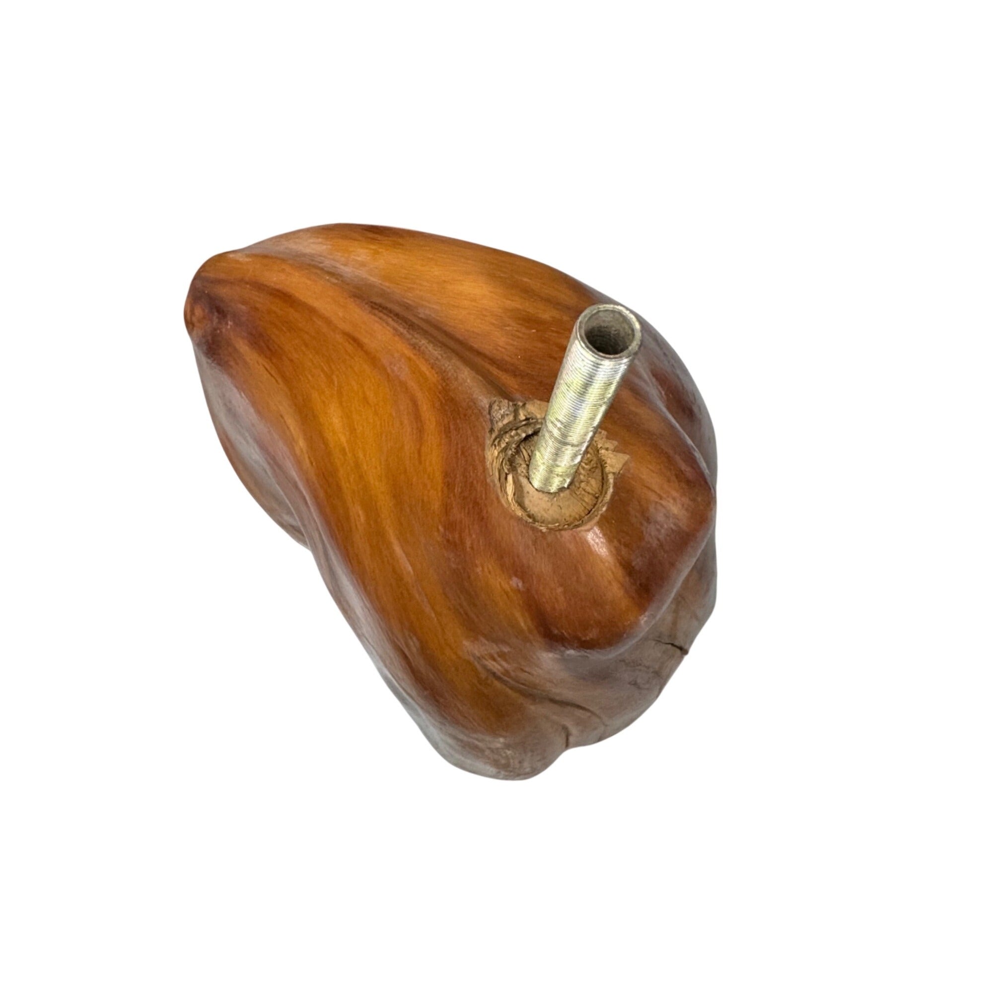 Natural Cypress Stump Wood Lamp Base LARGE Polished Finish Organic Shape 15"