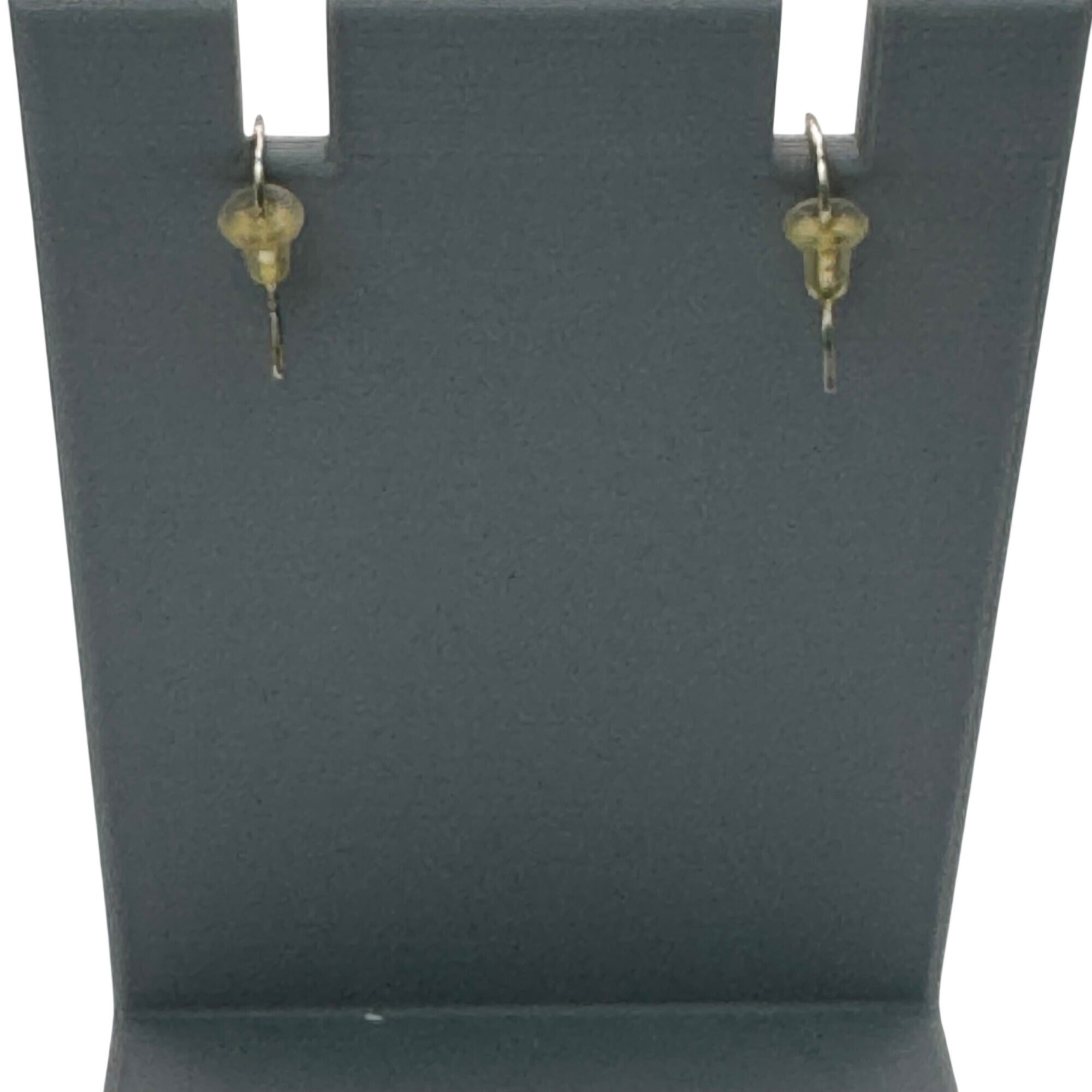 Vintage Mosaic Heart-Shaped Drop Dangle Earrings Geometric Inlay Southwest 1"