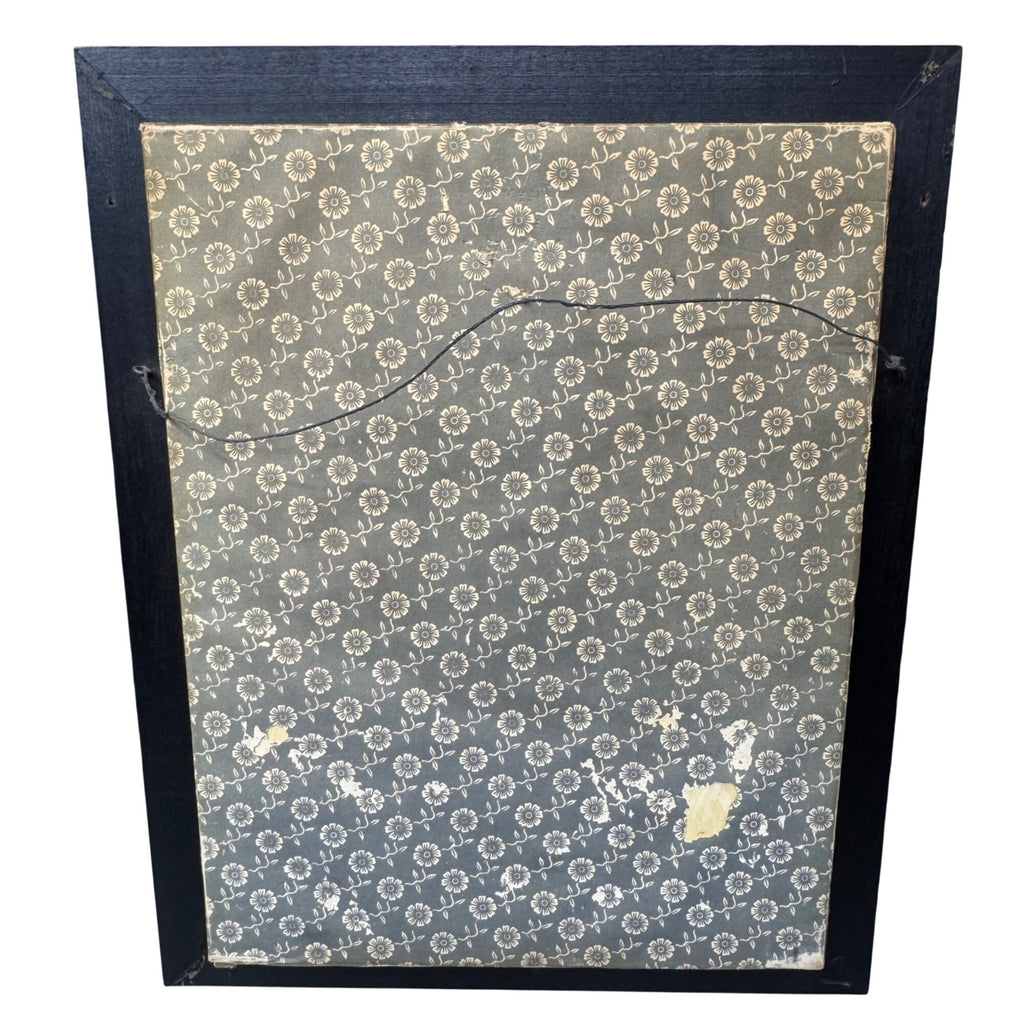 Antique La Mode Illustree Print 3D Shadow Box Victorian Fabric 12x15 Fashion